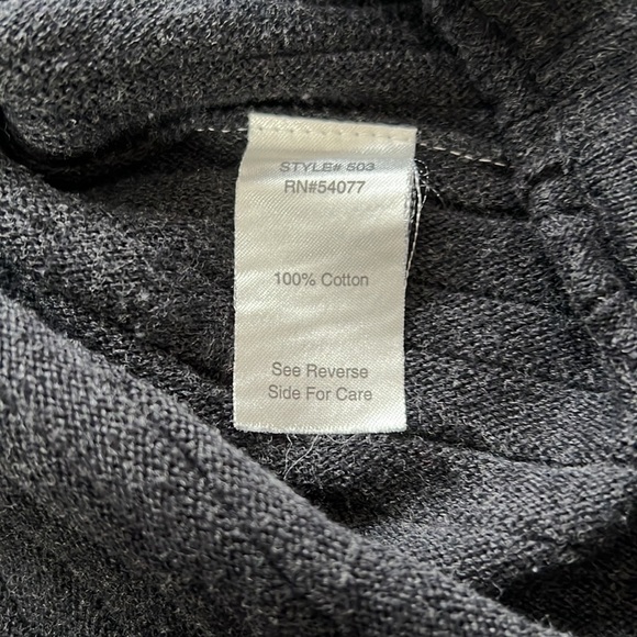 CAbi Vogue 503 ribbed knitted skirt charcoal gray - Picture 8 of 9